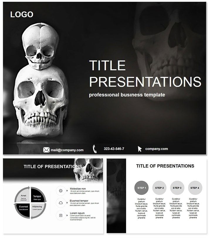 Death statistics PowerPoint Template