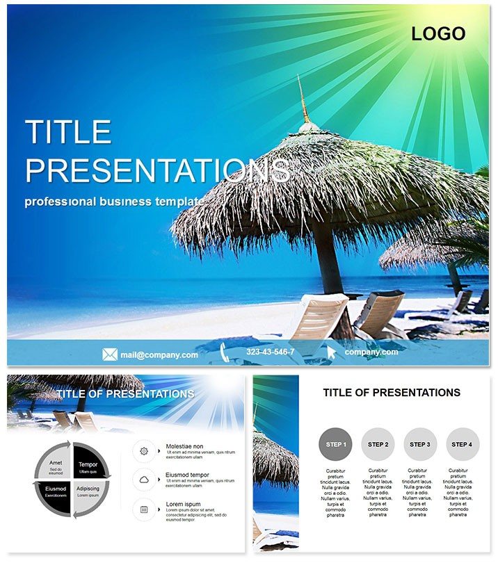 Exotic resort PowerPoint templates