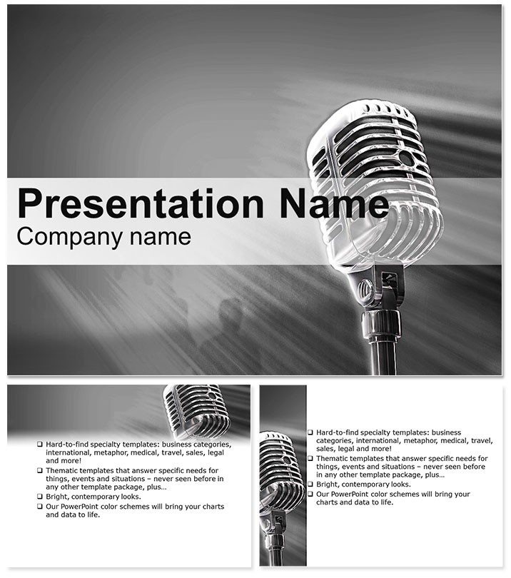 Music awards PowerPoint templates