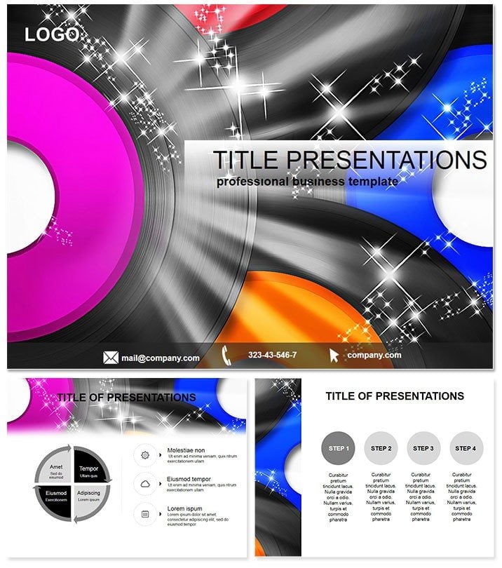 DJ disco PowerPoint template