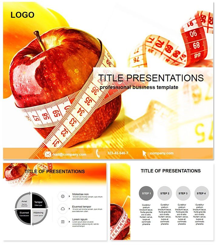Dietary guidelines PowerPoint template
