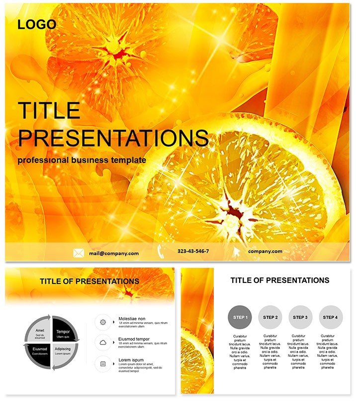 Lemon Juice PowerPoint Template: Presentation