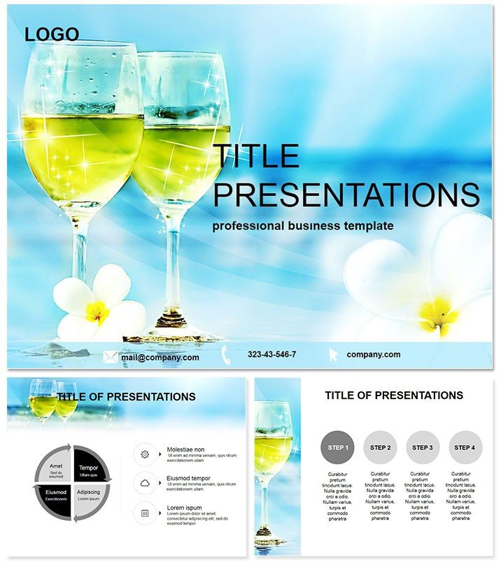 Cocktail recipes PowerPoint template