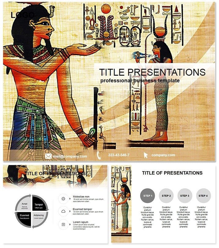 Egypt and Art PowerPoint templates
