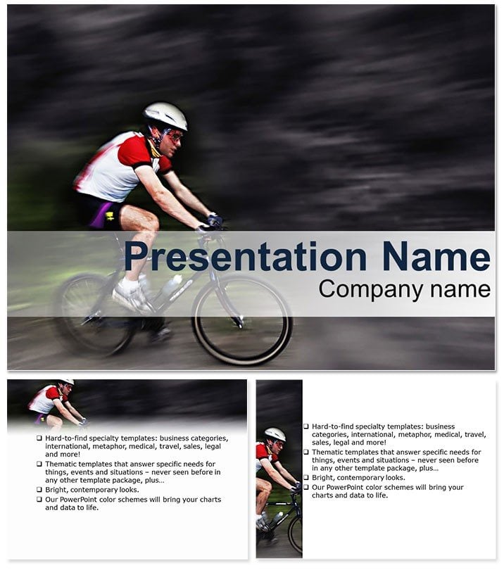 Bicycle sports PowerPoint templates
