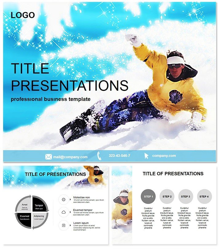 Guide to snowboarding PowerPoint templates