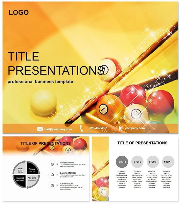 World Pool Billiard PowerPoint templates