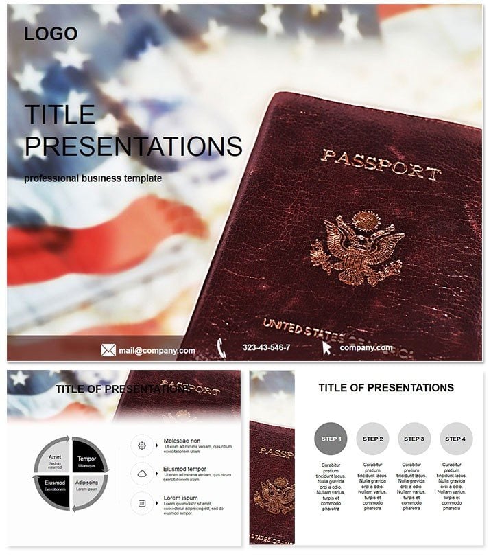 USA Embassy PowerPoint Template