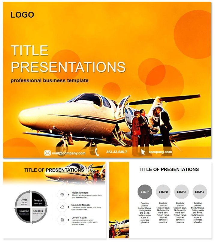 Business Aircraft PowerPoint Template
