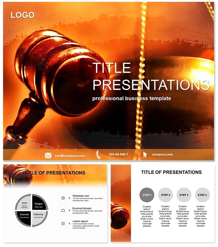 Business law PowerPoint template