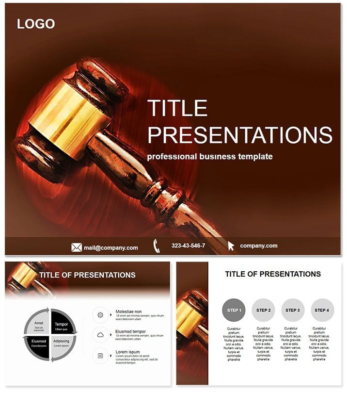 Law Society PowerPoint Template - Professional Presentation Slides