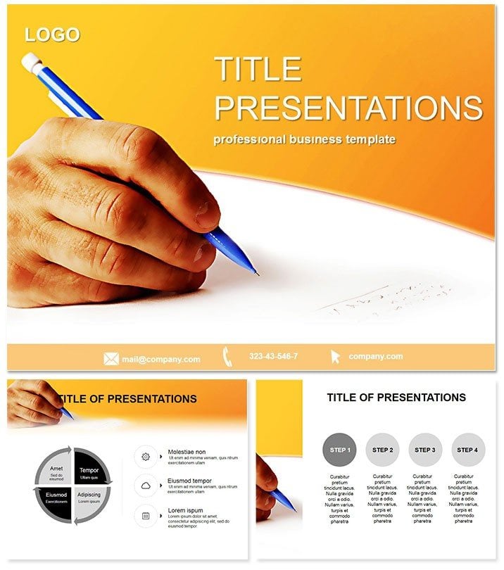 Writing PowerPoint Template