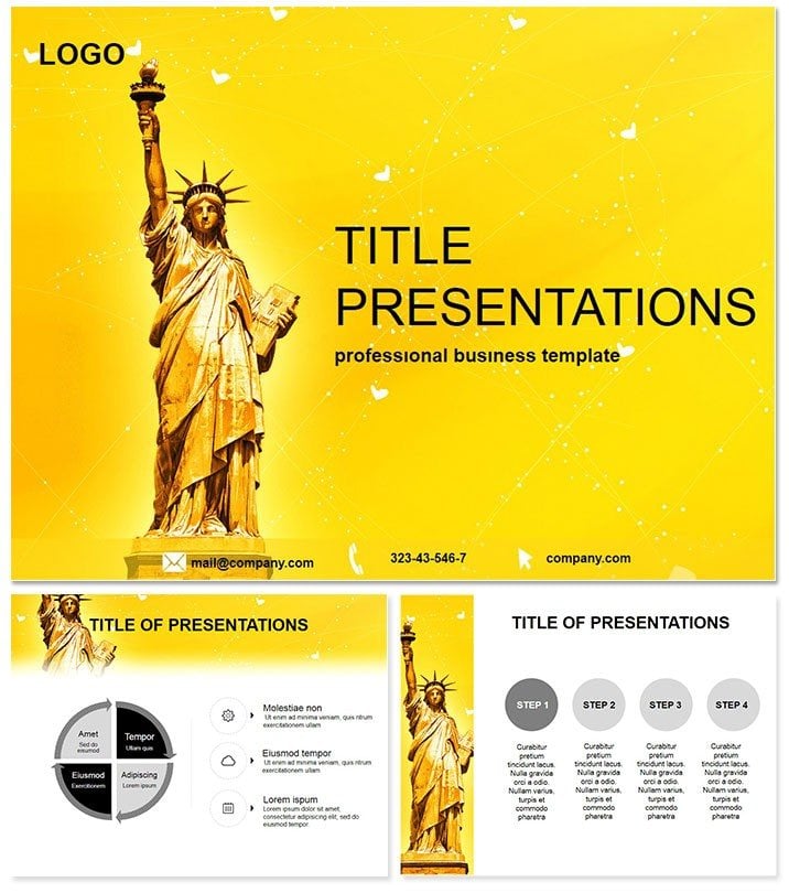Statue of Liberty PowerPoint Template: Presentation