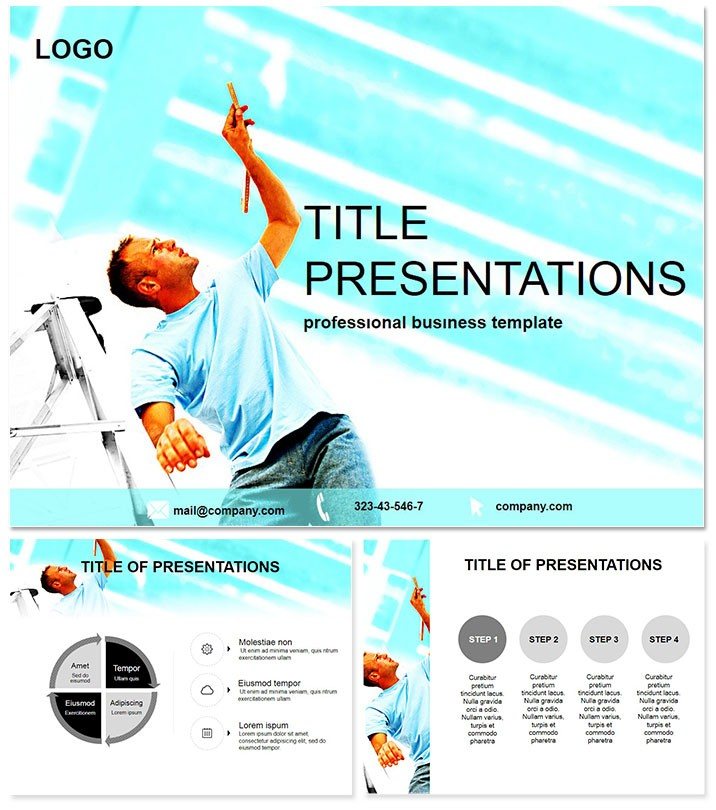 Repair Construction PowerPoint Template - Presentation