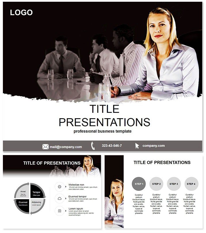 Business meeting PowerPoint Template
