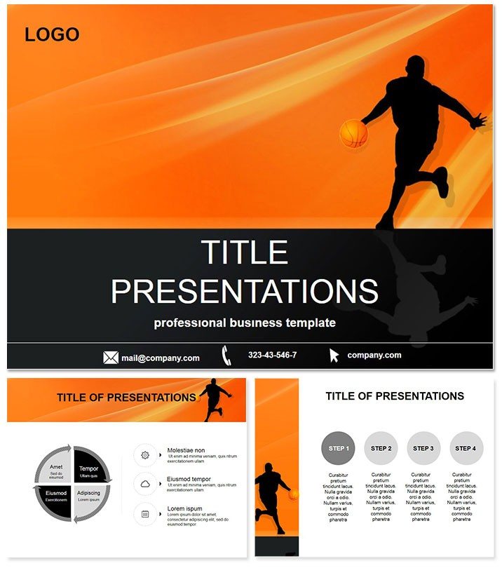 Basketball Games PowerPoint presentation template