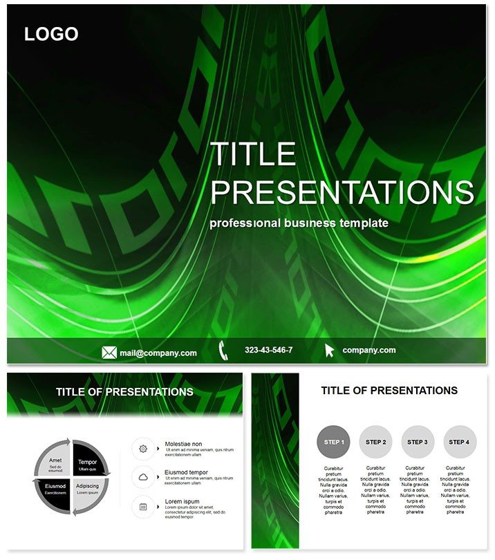 Green Light Merger PowerPoint templates