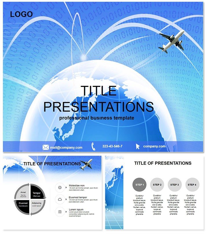 Flights PowerPoint template