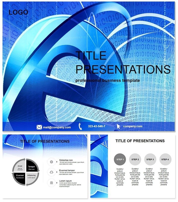 Internet PowerPoint Template for Impressive Presentation