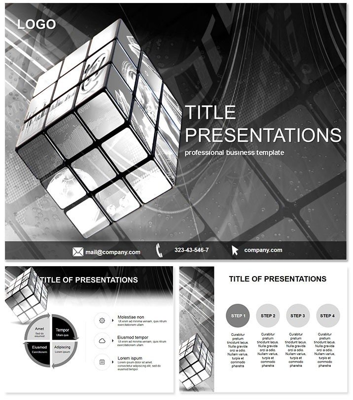 Casino Black Jack PowerPoint Presentation Template, Backgrounds