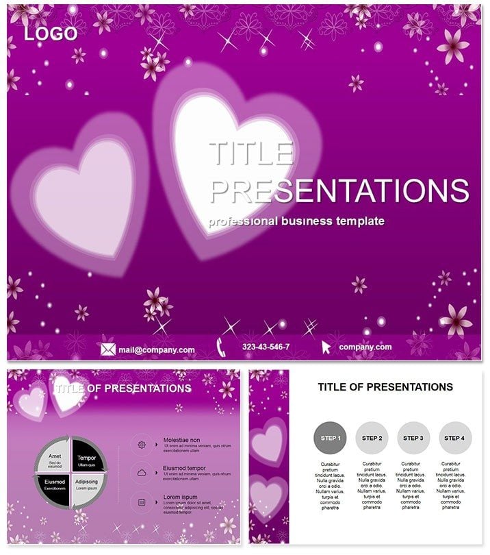 Background My Love PowerPoint Template - Presentation