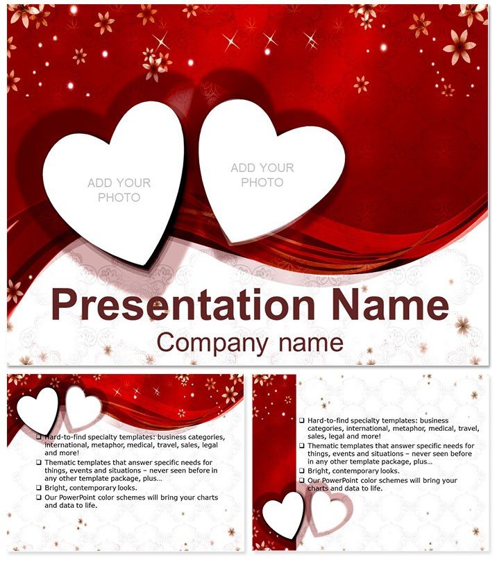 Valentines Day Forever with You PowerPoint Template - Download Now!