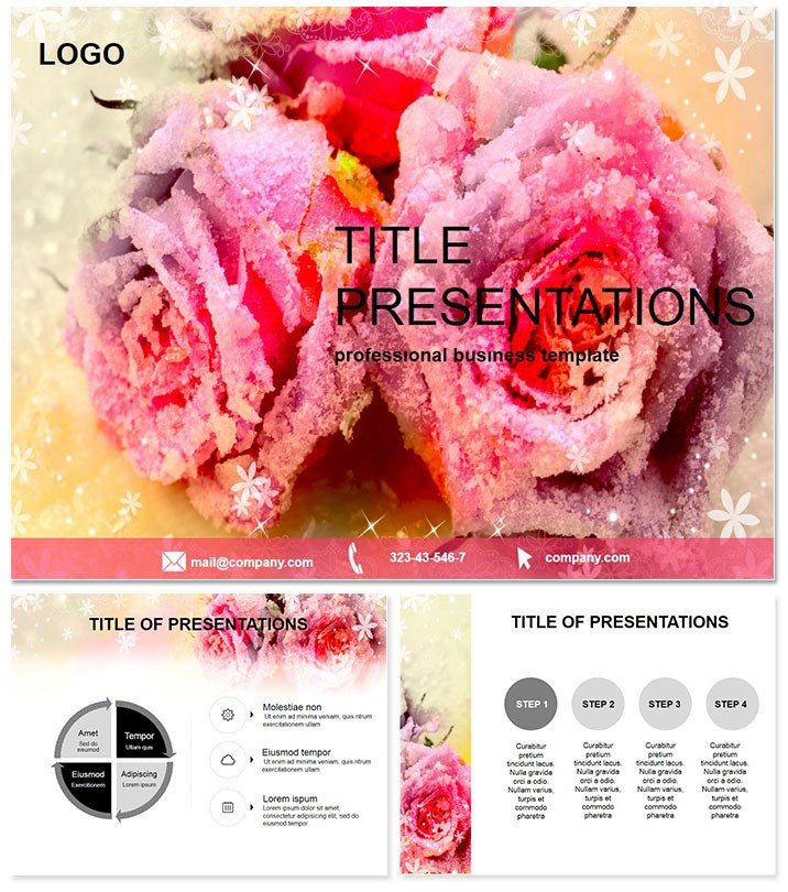 Roses PowerPoint presentation template