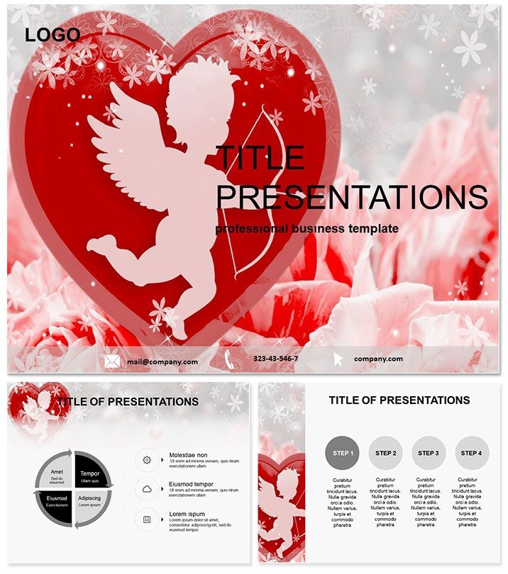 Gratulate Valentine PowerPoint Template for Engaging Presentation