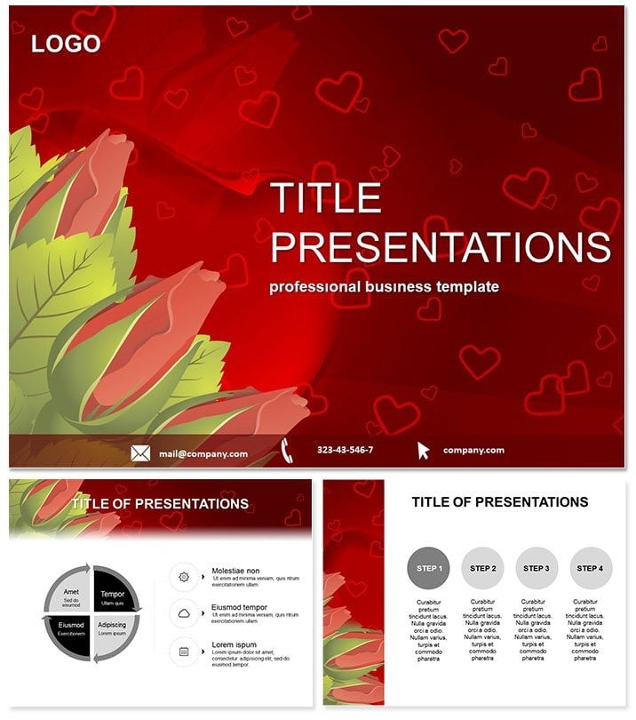 Flowers and Love: PowerPoint templates