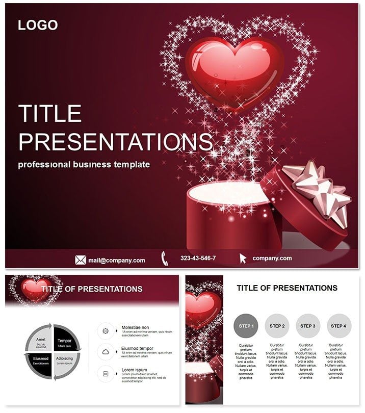 Gift of Love: A Heartwarming PowerPoint Template to Share Your Affection