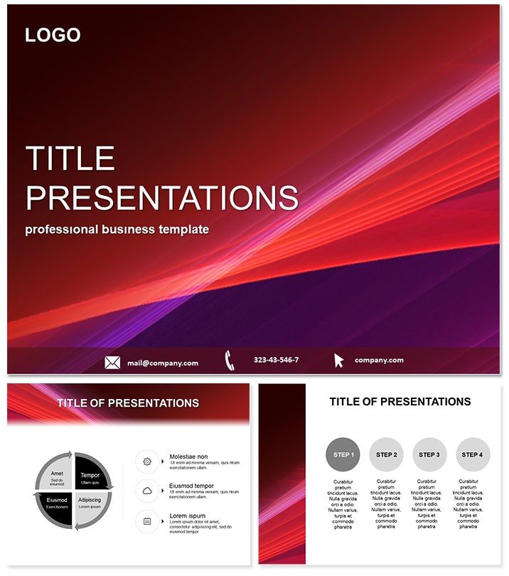Red Conversion PowerPoint template