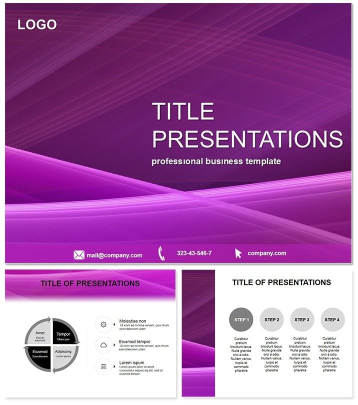 Purple Background PowerPoint template