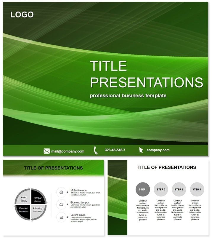 Green Background PowerPoint template