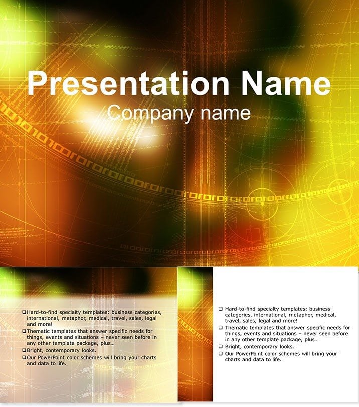 Abstract Diffusion Colorful PowerPoint Template: Presentation