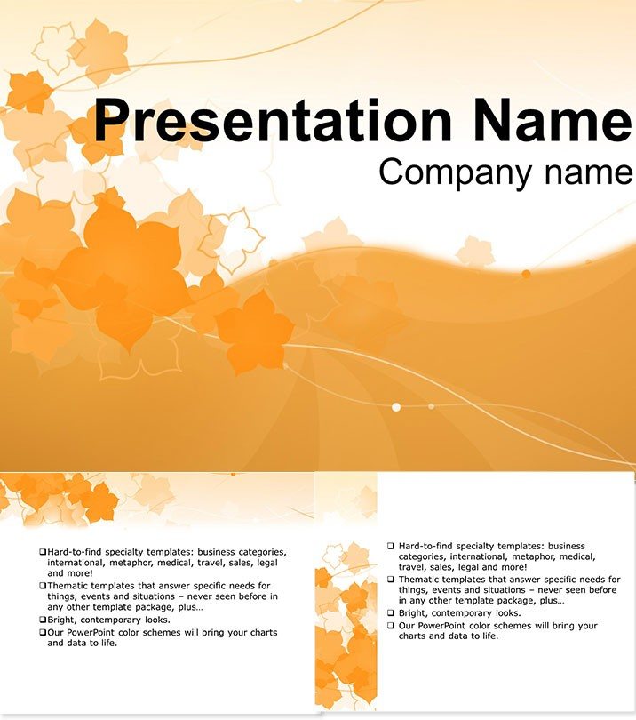 Card Flowers PowerPoint Template | Professional Presentation Designs