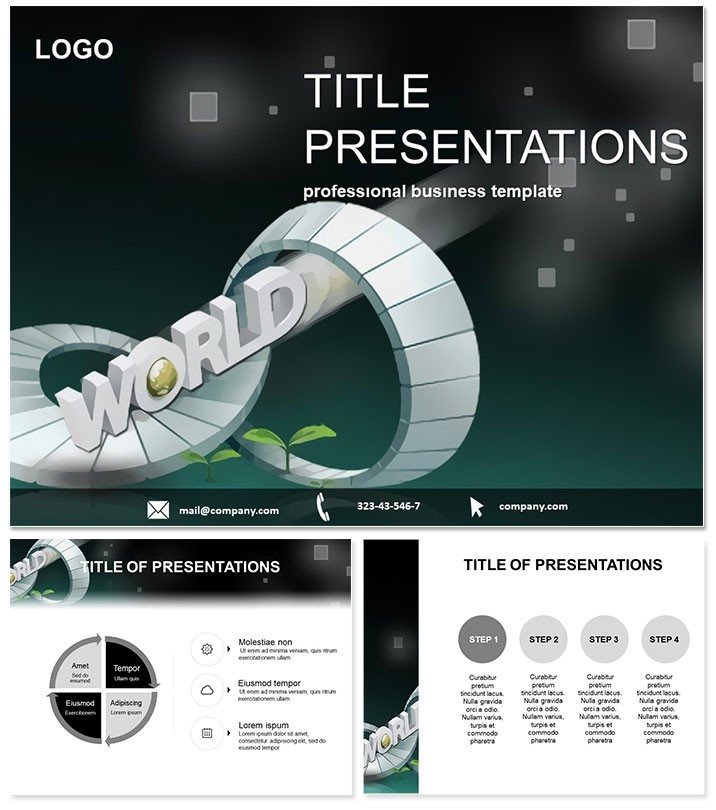 Global Business PowerPoint Template: Design Presentation