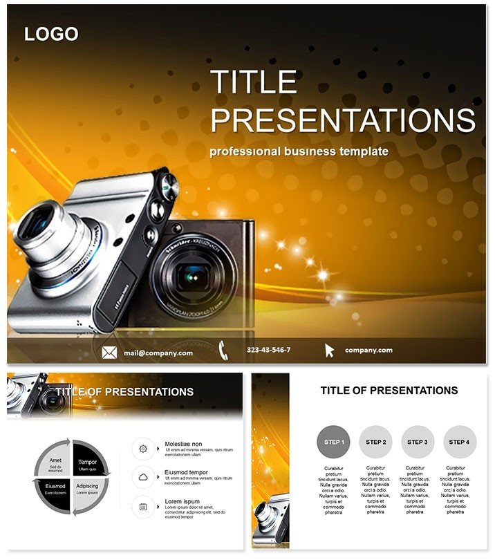 Digital Camera PowerPoint presentation template