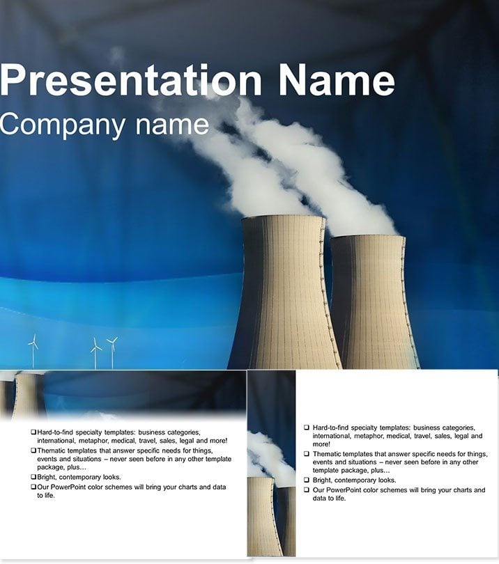 Nuclear Power Plants PowerPoint template