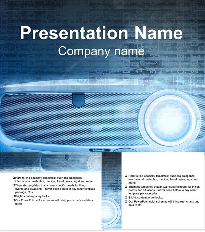 Projector for Presentations PowerPoint Template - Download Now