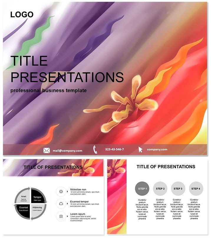 Abstract Dynamic Waves PowerPoint Template - Download Presentation
