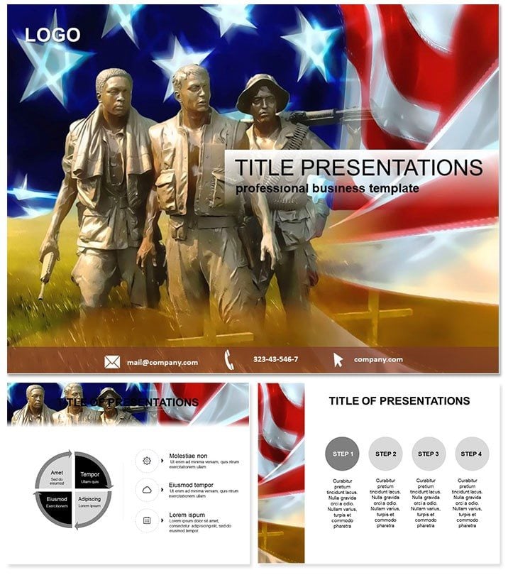 Memorial Day USA PowerPoint template