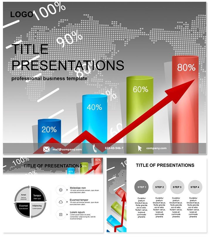 Stock Market Analysis Powerpoint Template 1406