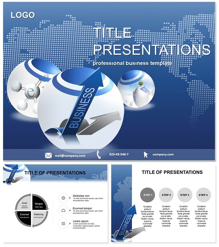 Business Success: Download Dynamic PowerPoint Presentation Growth Template