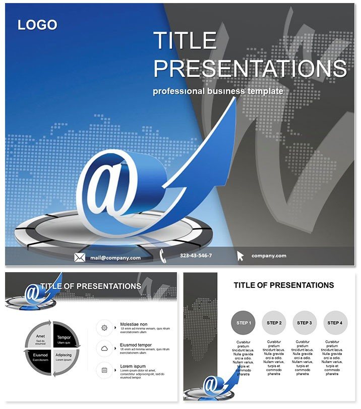 Email Server PowerPoint template