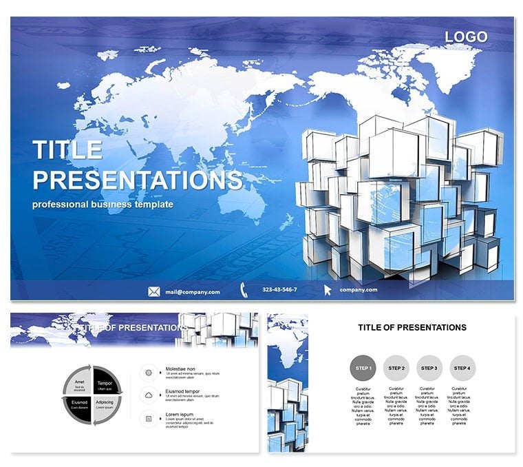 Part of World PowerPoint template