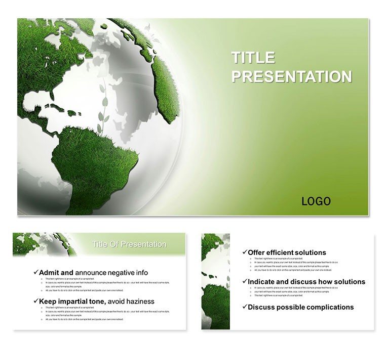 Bio Green Planet PowerPoint Template