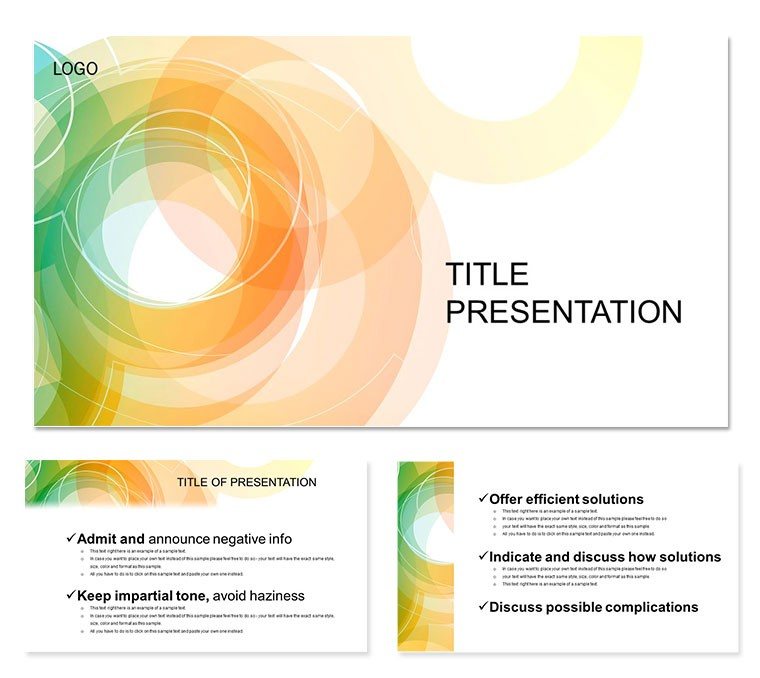 Infinity rings PowerPoint Templates