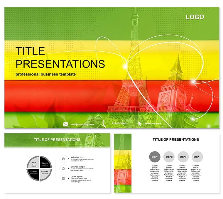 Travel Itinerary PowerPoint Template | Professional Infographic Design