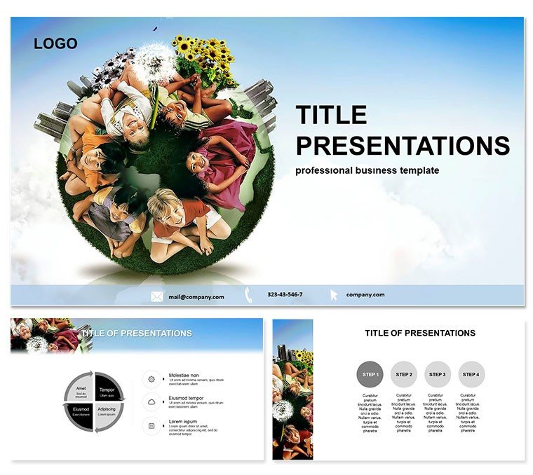 Free Childrens World PowerPoint Template