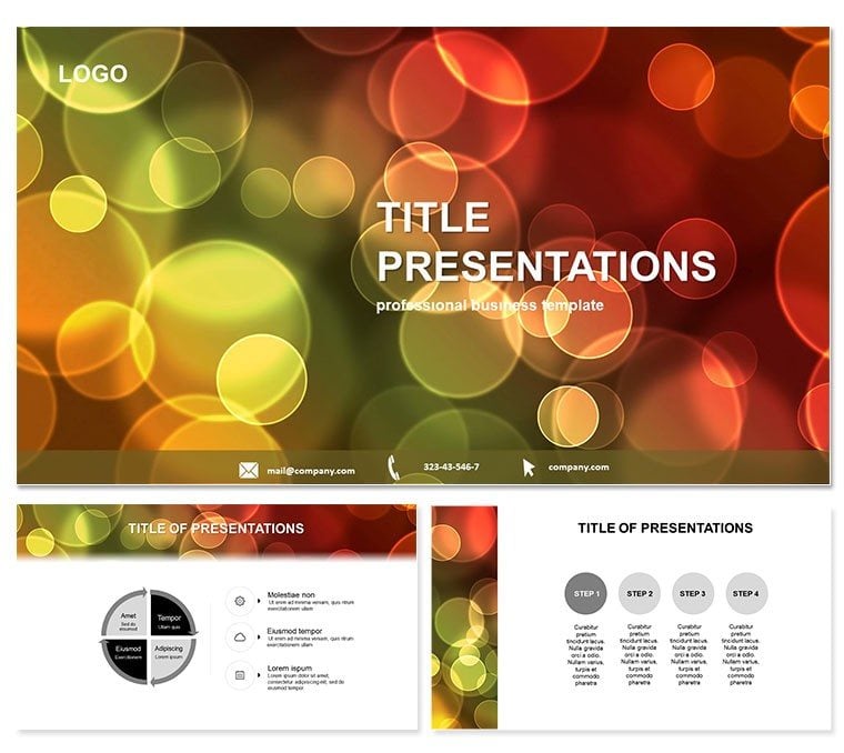 Multicolored circles PowerPoint templates